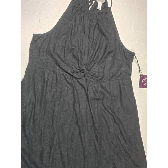 Ava & Viv Black Halter Style Dress 2X - Picture 3 of 4